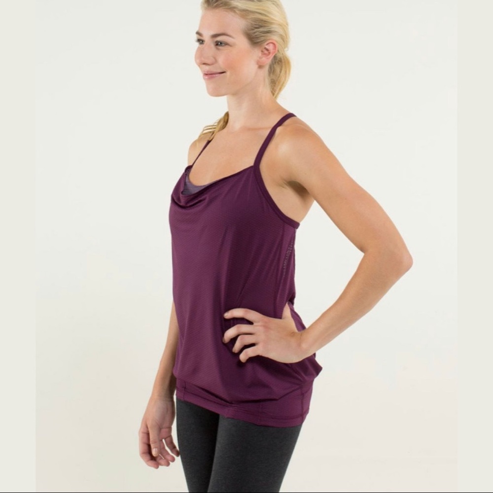 Lululemon C.Y.B Tank Plum / Wee Are From Space September Plum Size 6